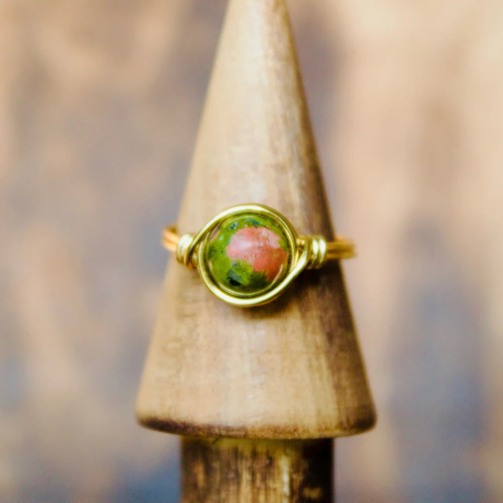 Unakite Rings
