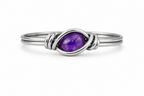Custom Silver Dainty Rings (choose your gemstone)