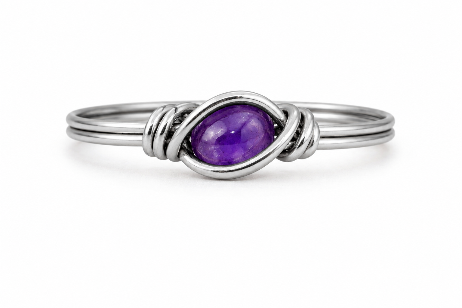 Custom Silver Dainty Rings (choose your gemstone)