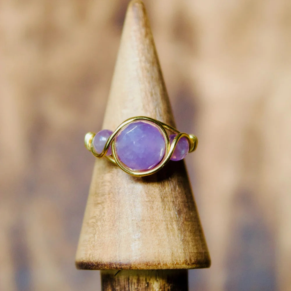 Triple Amethyst Ring