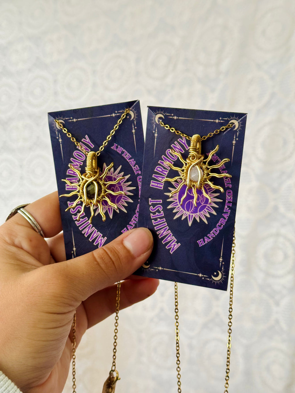 Gold Sun Necklaces