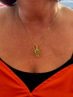 Gold Sun Necklaces