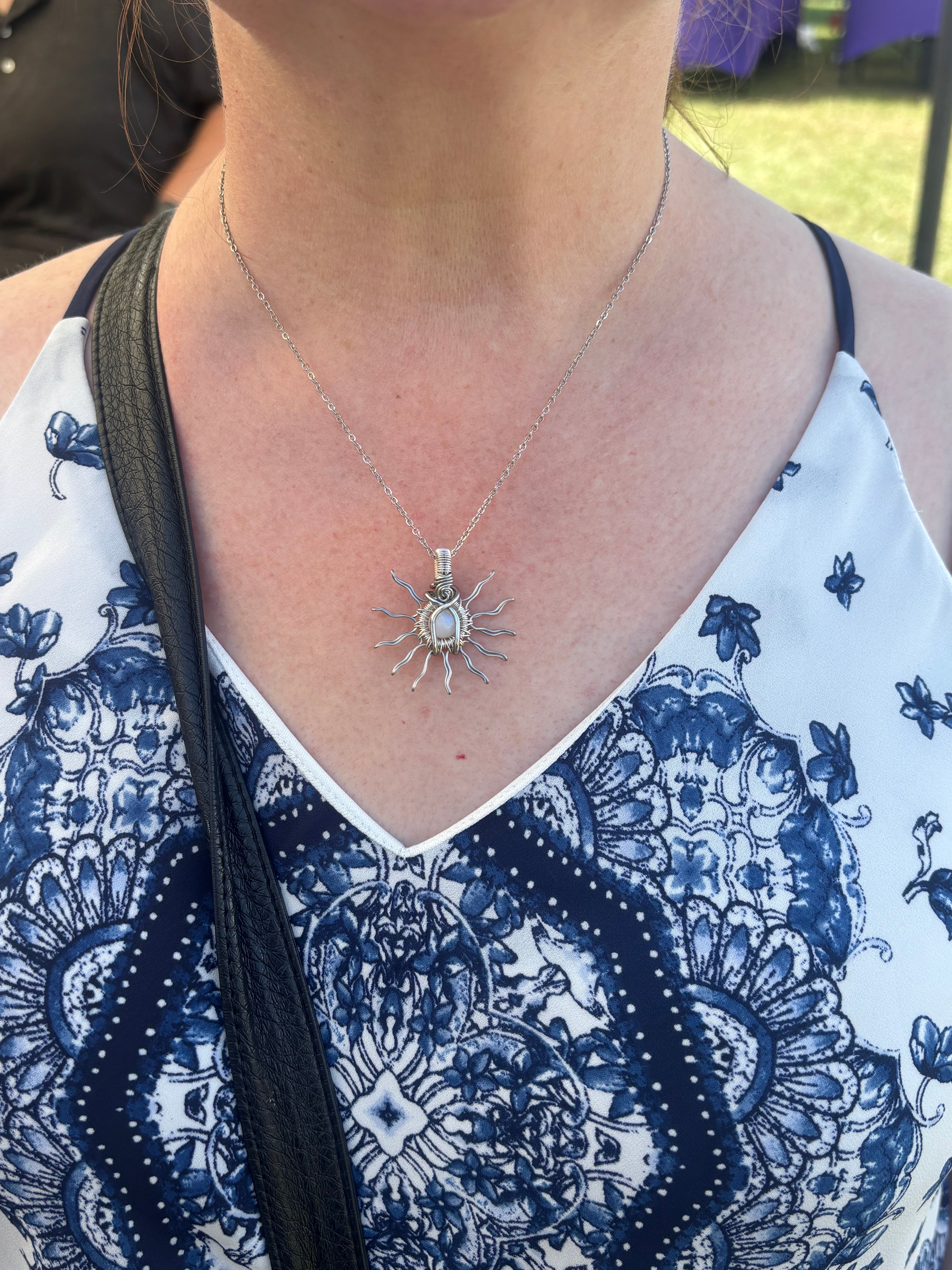 Silver Sun Necklaces