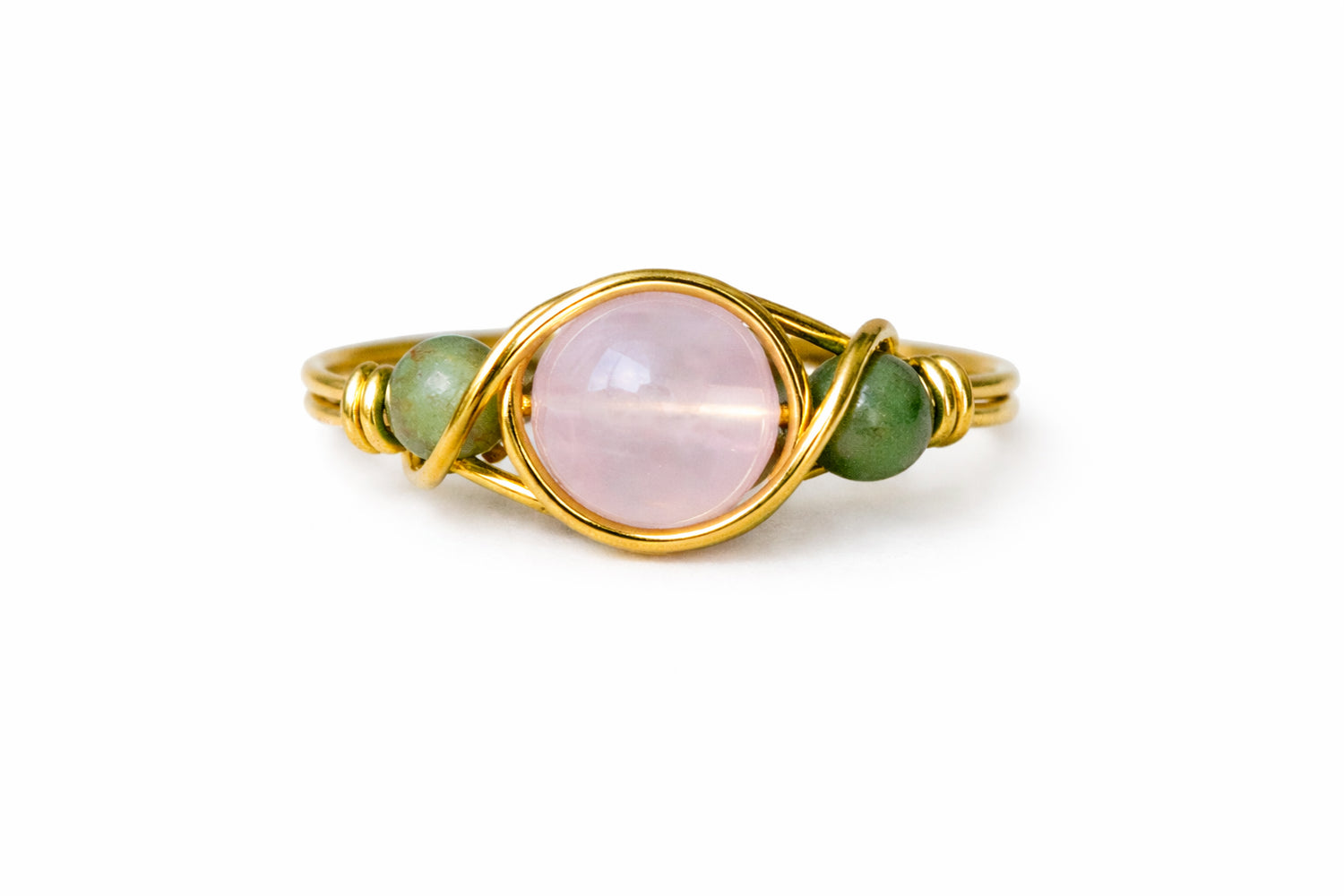 Rose Quartz & Moss Agate