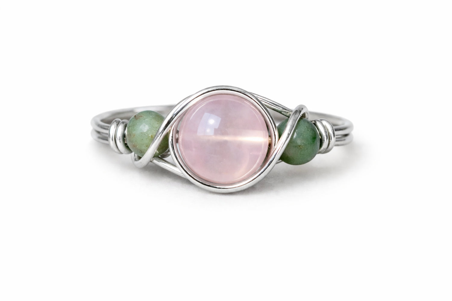 Rose Quartz & Moss Agate