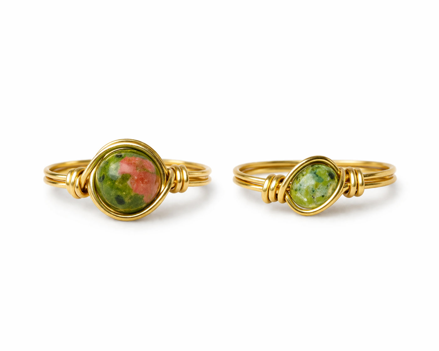 Unakite Rings