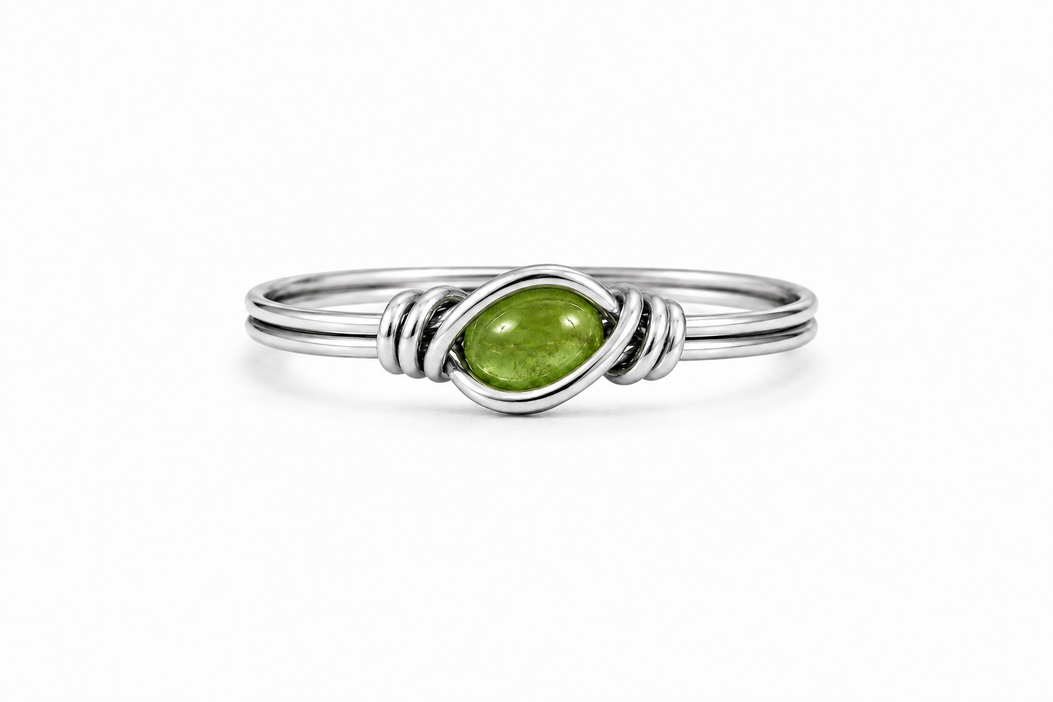 Custom Silver Dainty Rings (choose your gemstone)