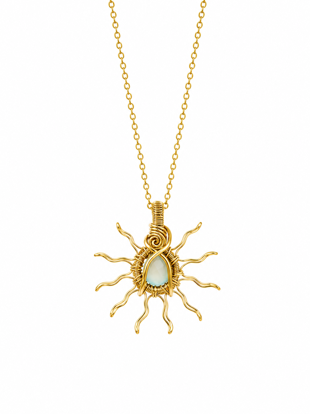 Gold Sun Necklaces