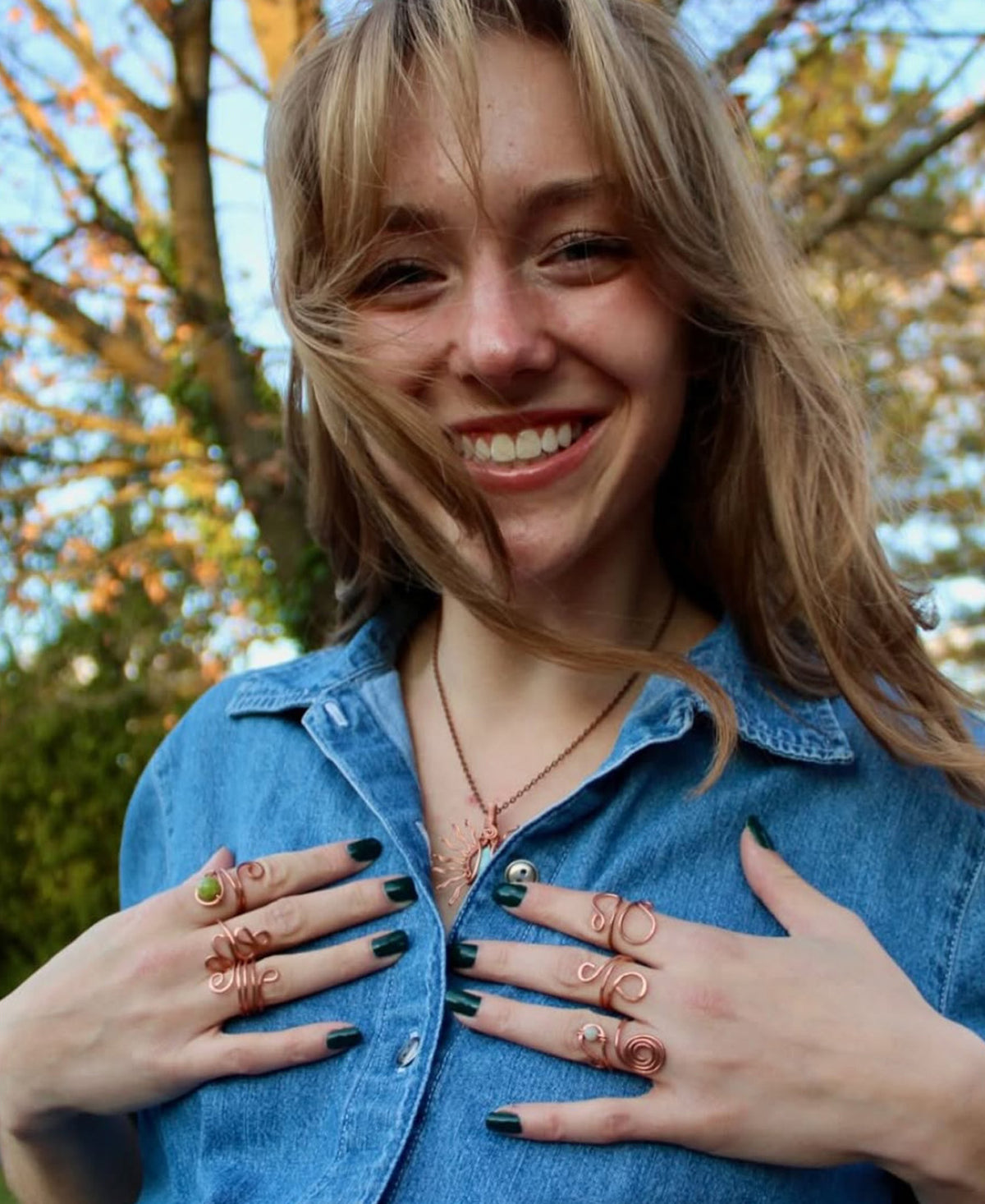 Handcrafted jewelry lifestyle image