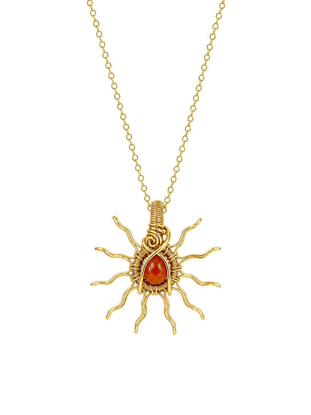 Gold Sun Necklaces