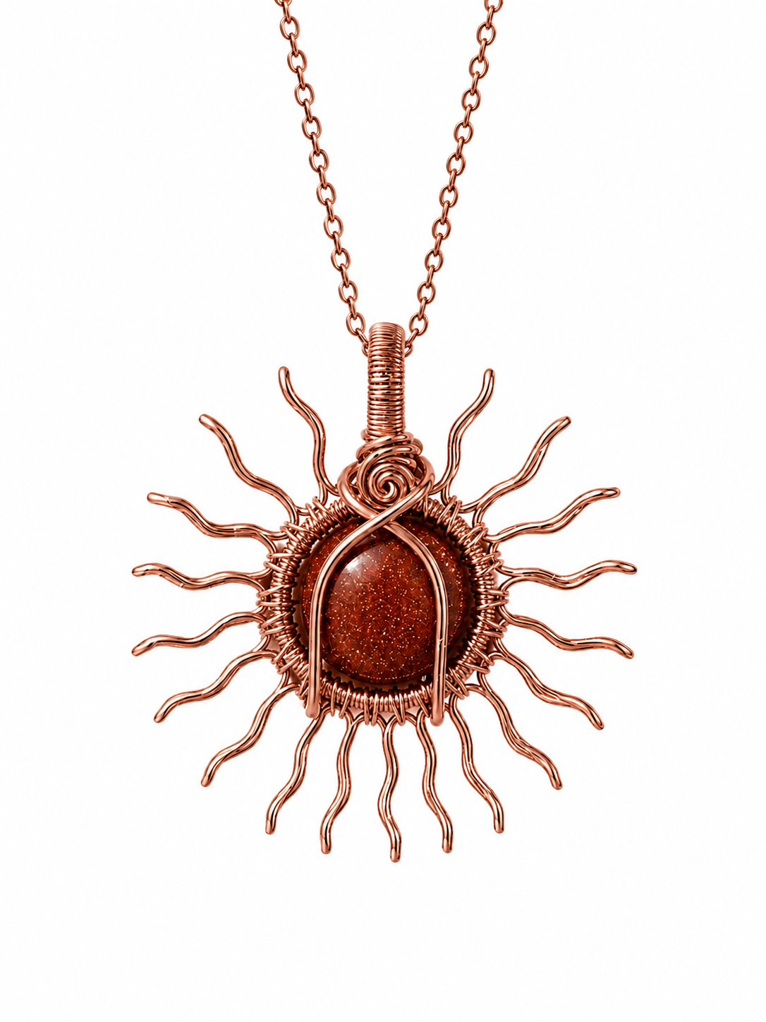 Golden Hour Sun Necklace