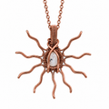 Copper Sun Necklaces- 9  Different Gemstones Available