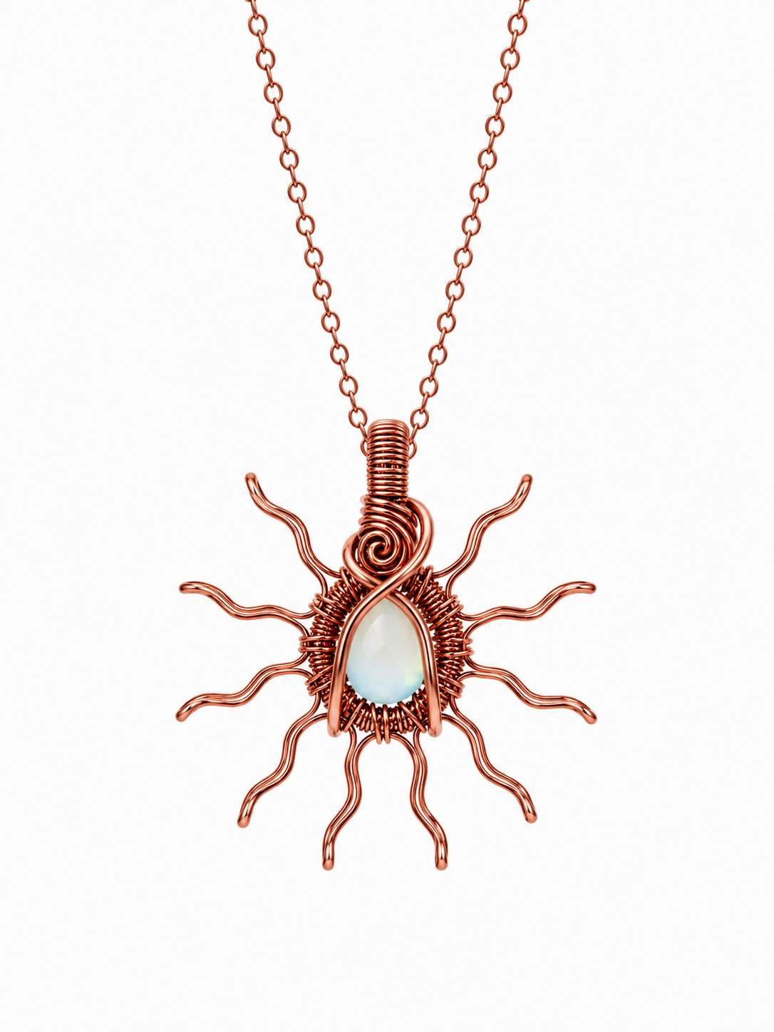 Copper Sun Necklaces
