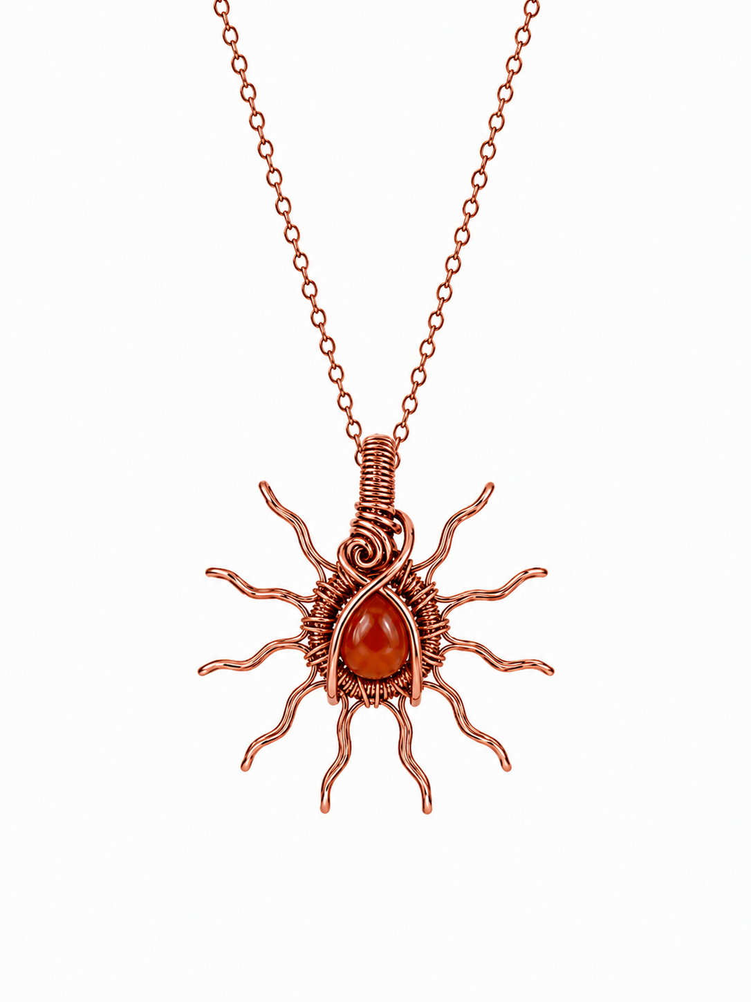 Copper Sun Necklaces