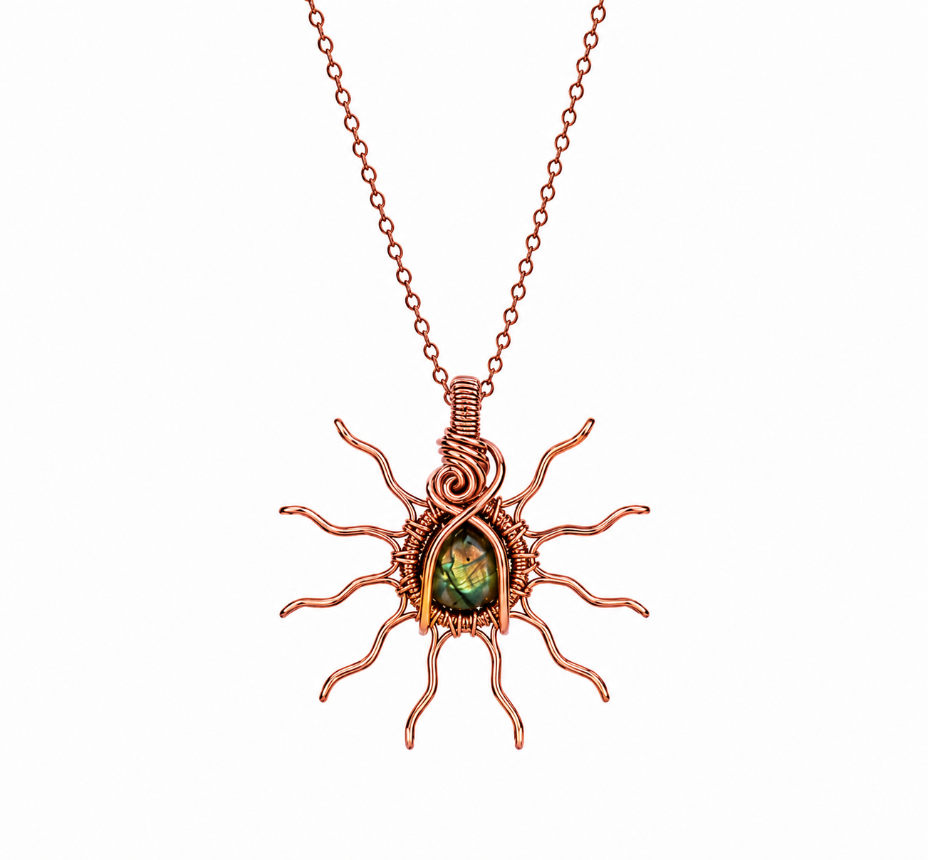 Copper Sun Necklaces