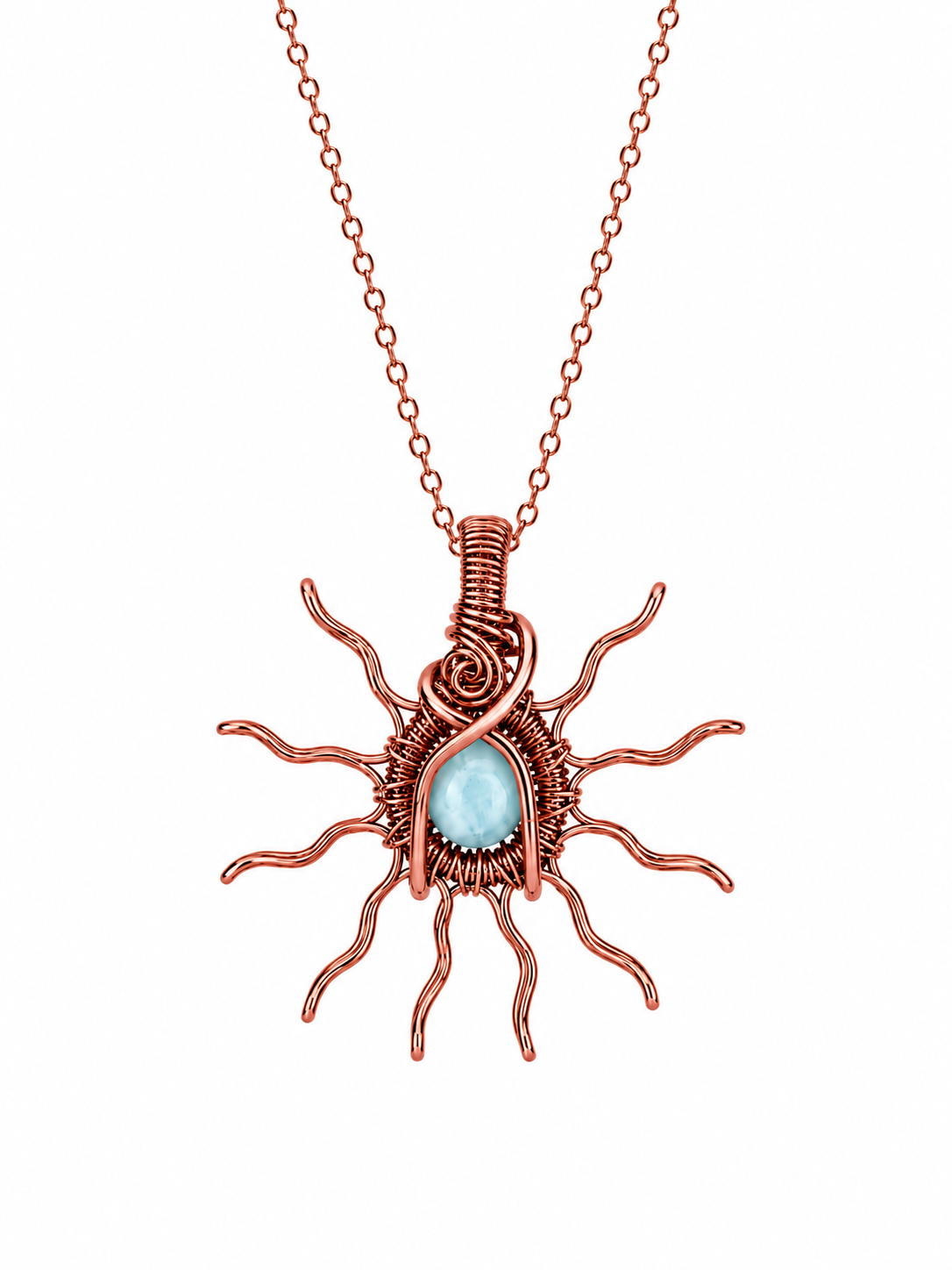 Copper Sun Necklaces