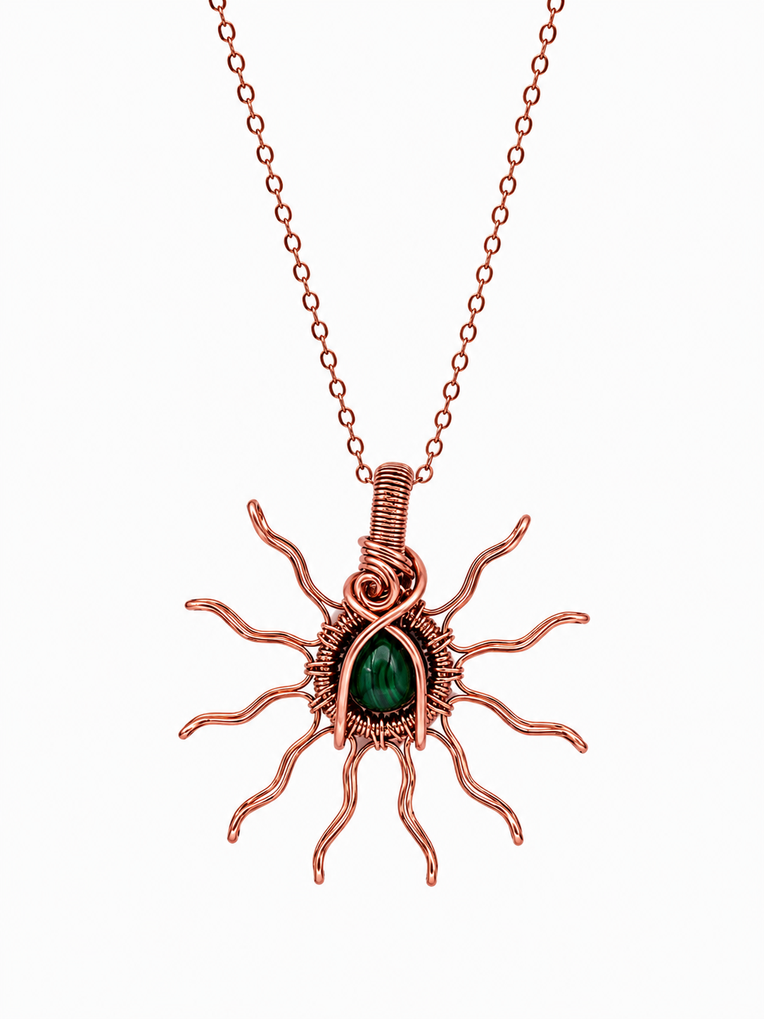 Copper Sun Necklaces