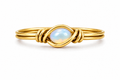 Custom Gold Dainty Rings (choose your gemstone)