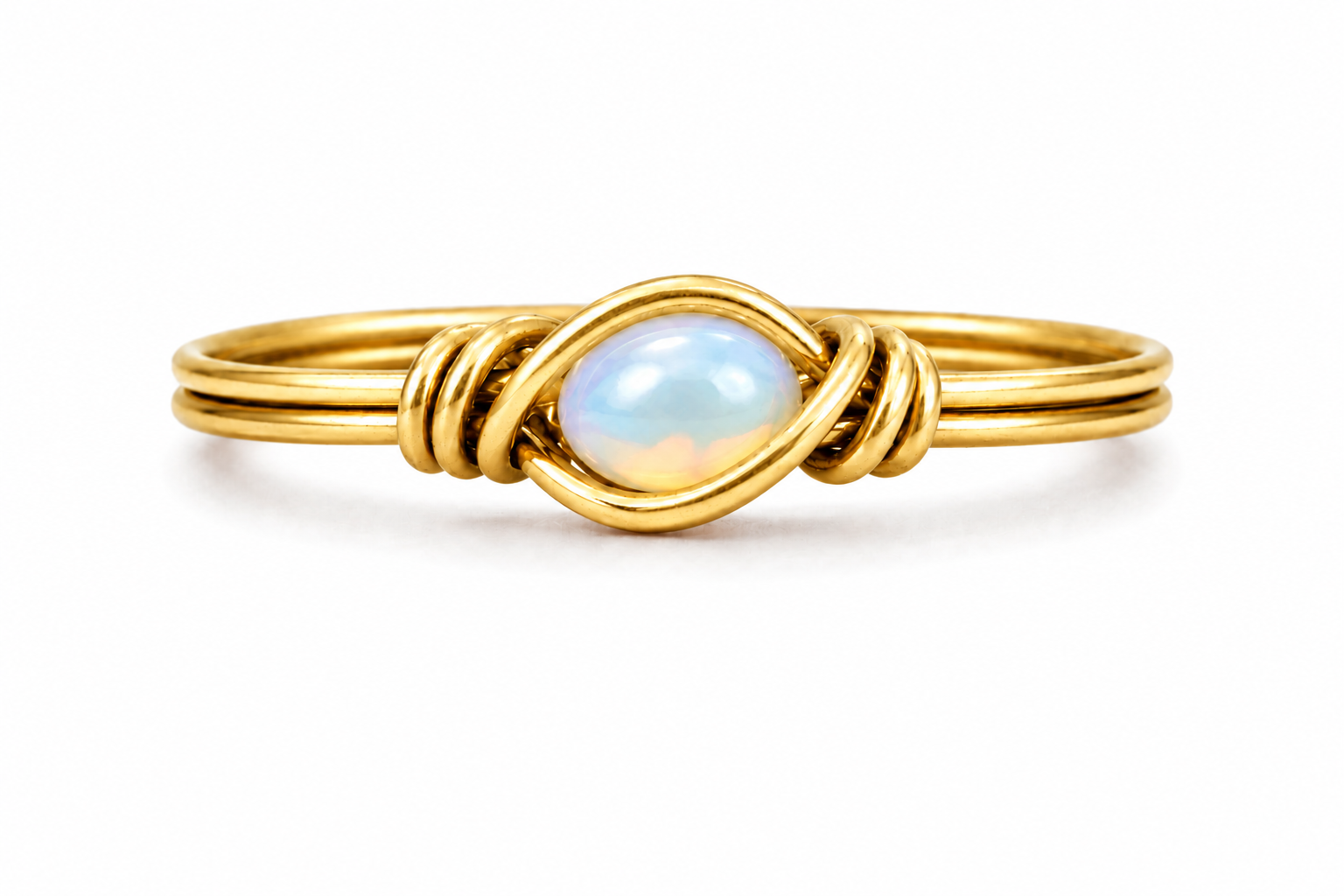 Custom Gold Dainty Rings (choose your gemstone)