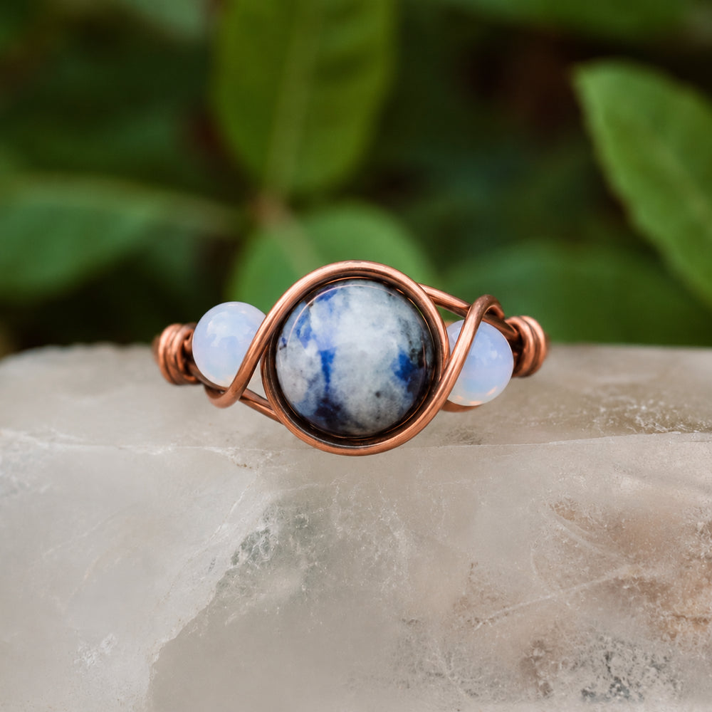 Sodalite + Opalite Ring