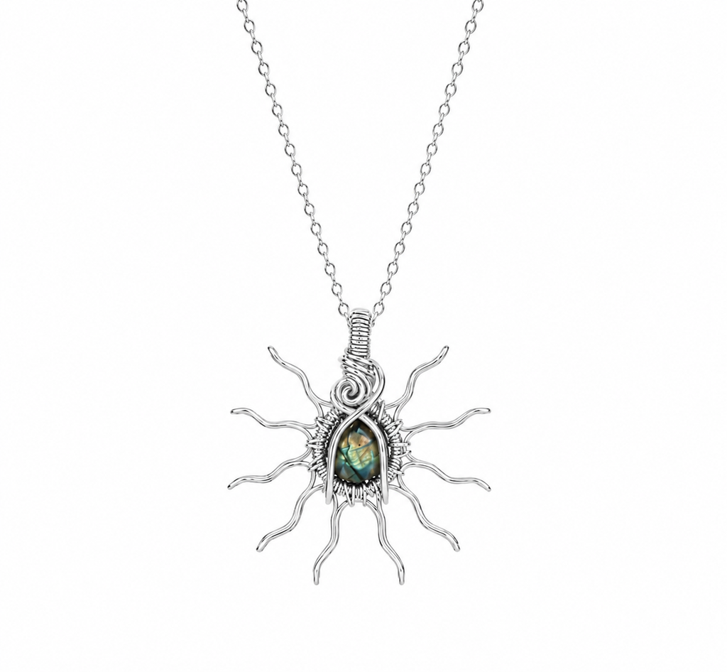 Silver Sun Necklaces