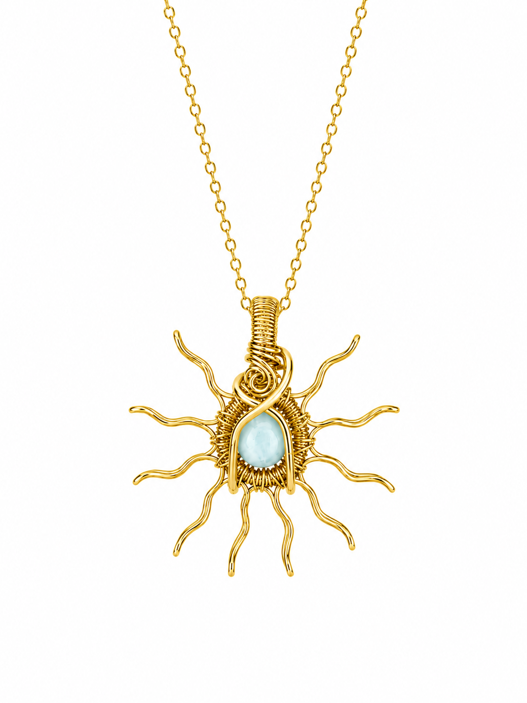Gold Sun Necklaces