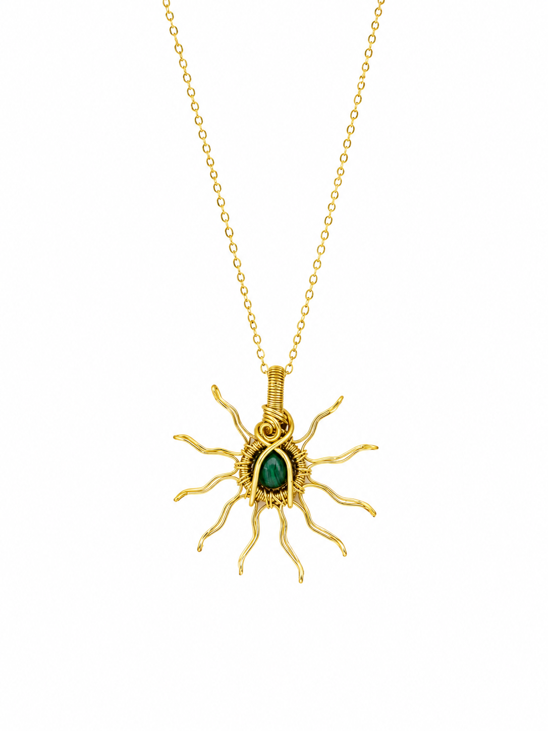 Gold Sun Necklaces