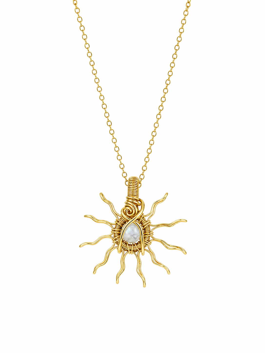 Gold Sun Necklaces