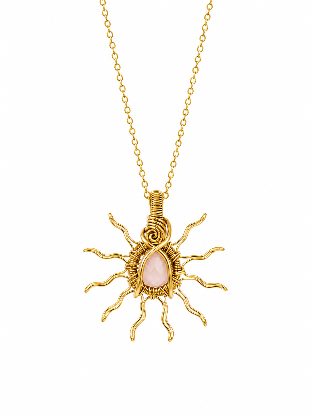 Gold Sun Necklaces