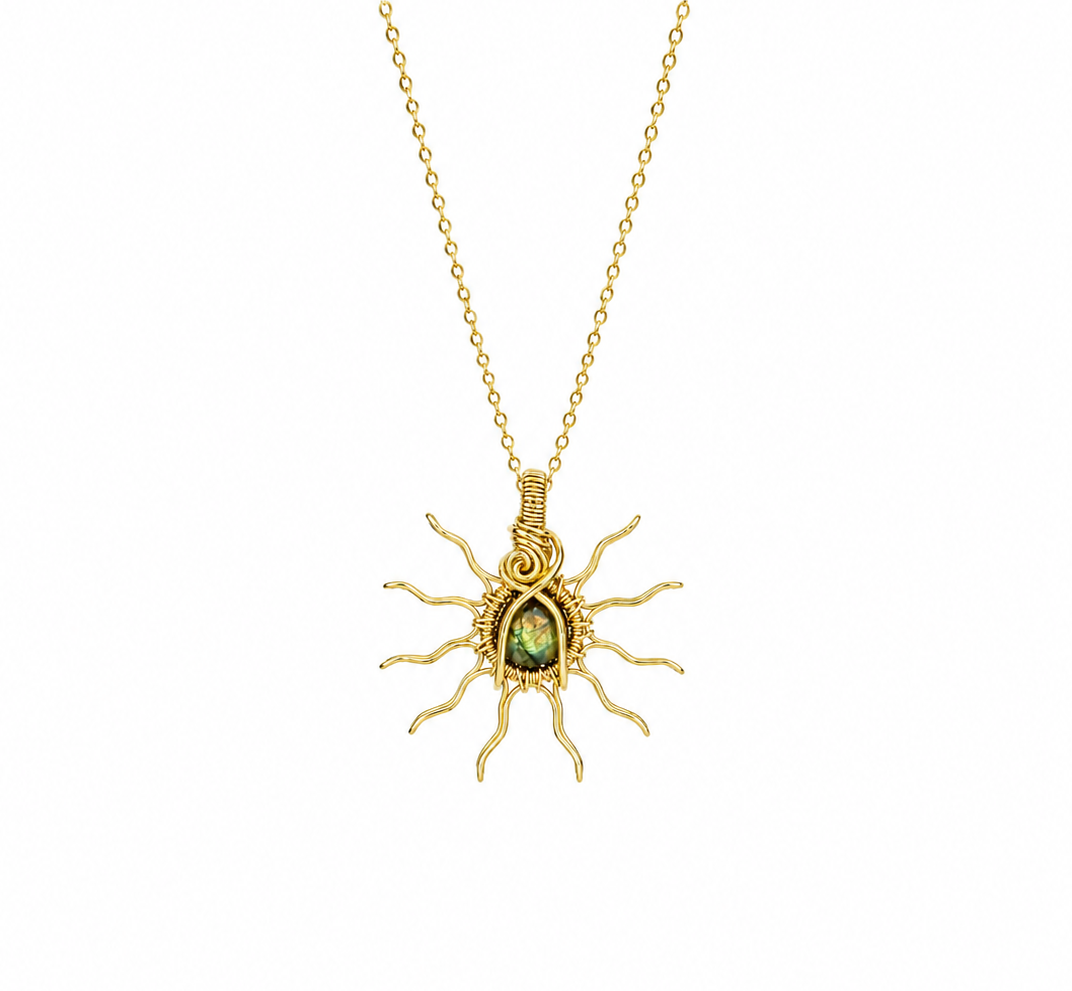 Gold Sun Necklaces