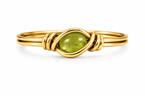 Custom Gold Dainty Rings (choose your gemstone)