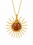 Golden Hour Sun Necklace