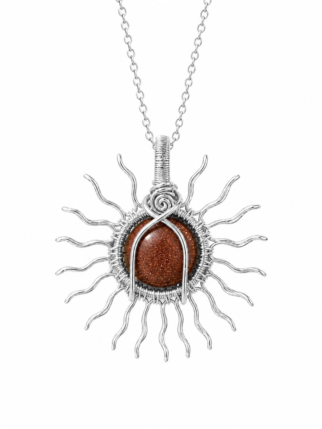 Golden Hour Sun Necklace