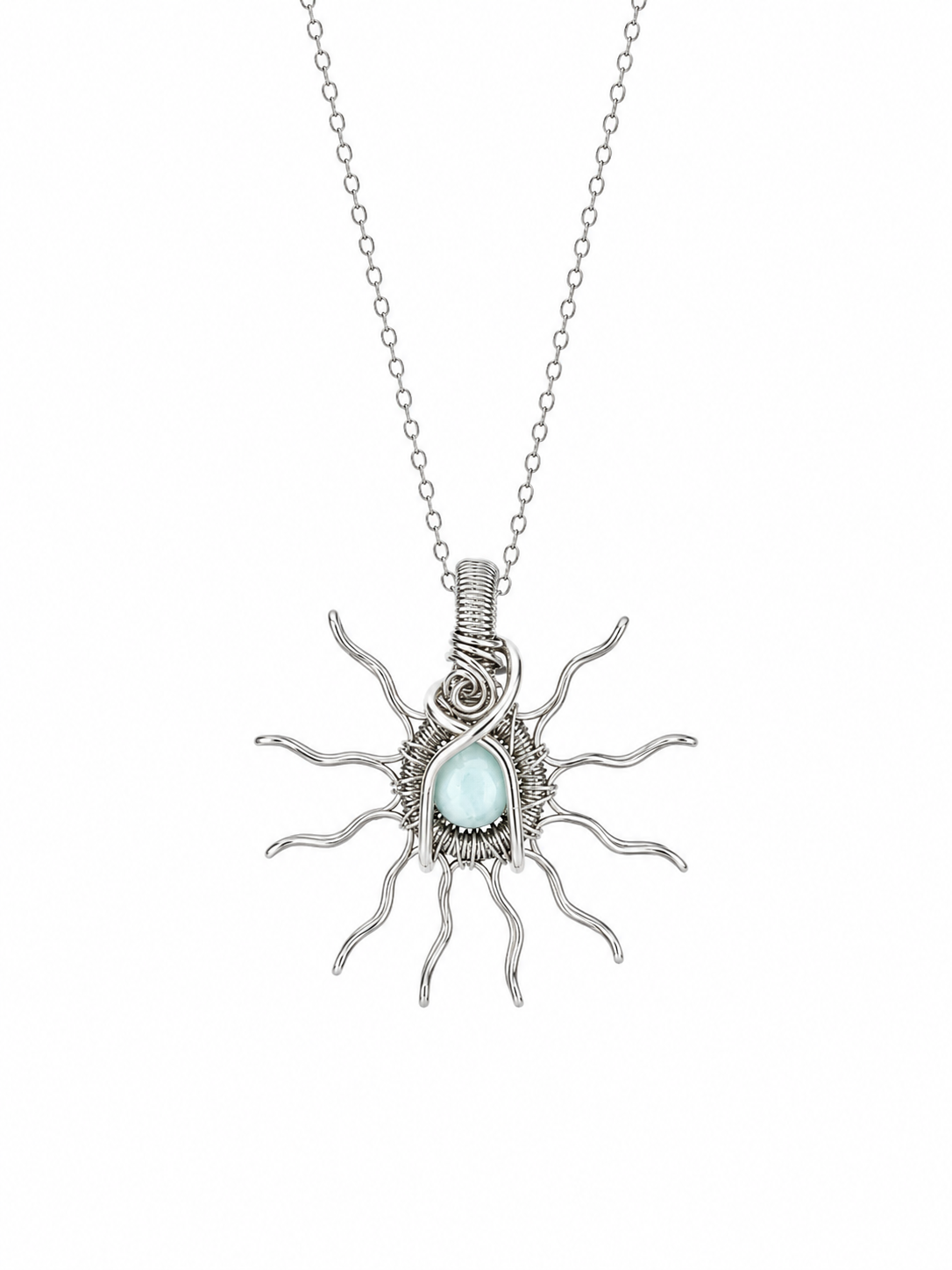 Silver Sun Necklaces
