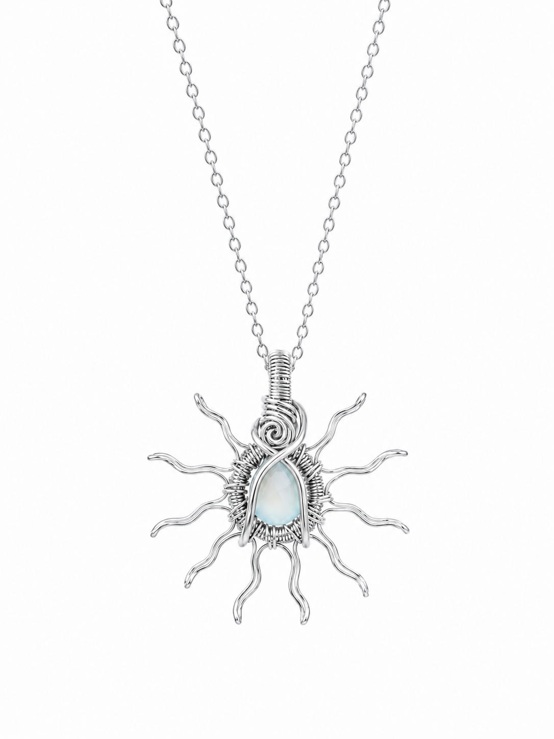 Silver Sun Necklaces