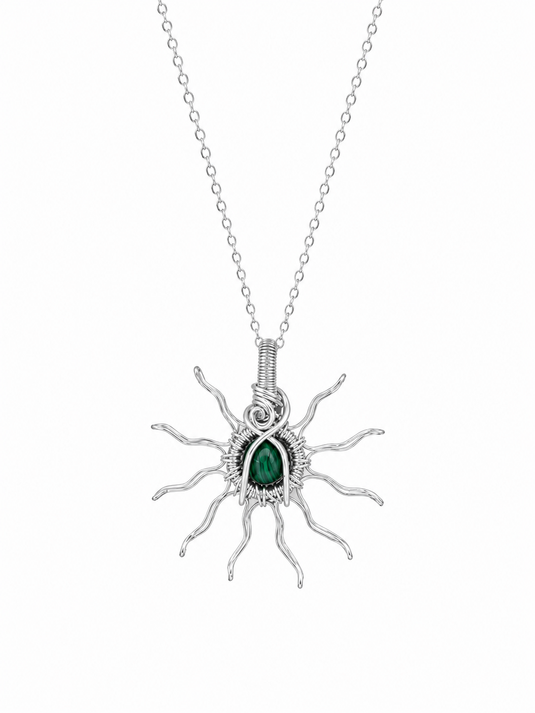 Silver Sun Necklaces