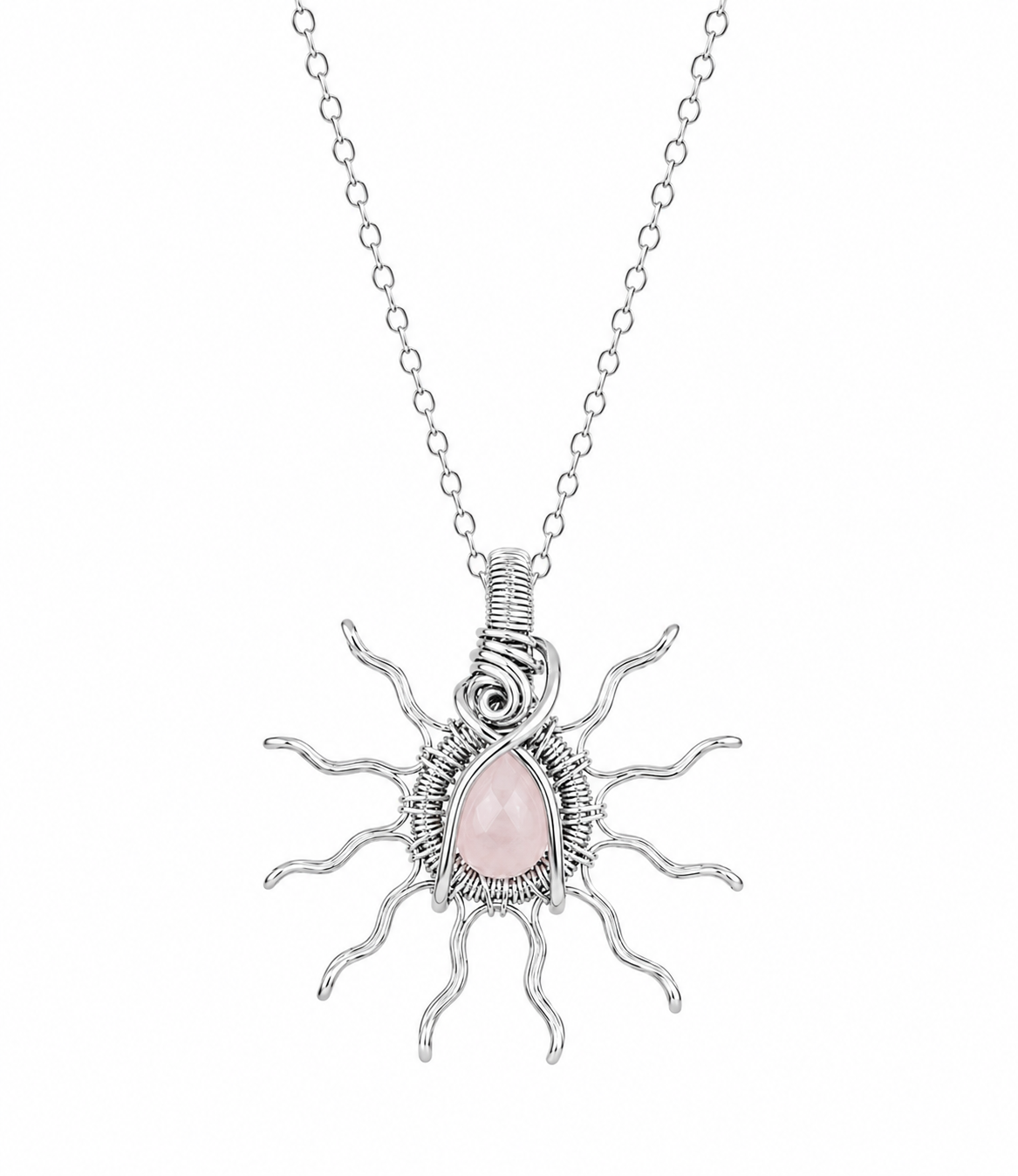 Silver Sun Necklaces