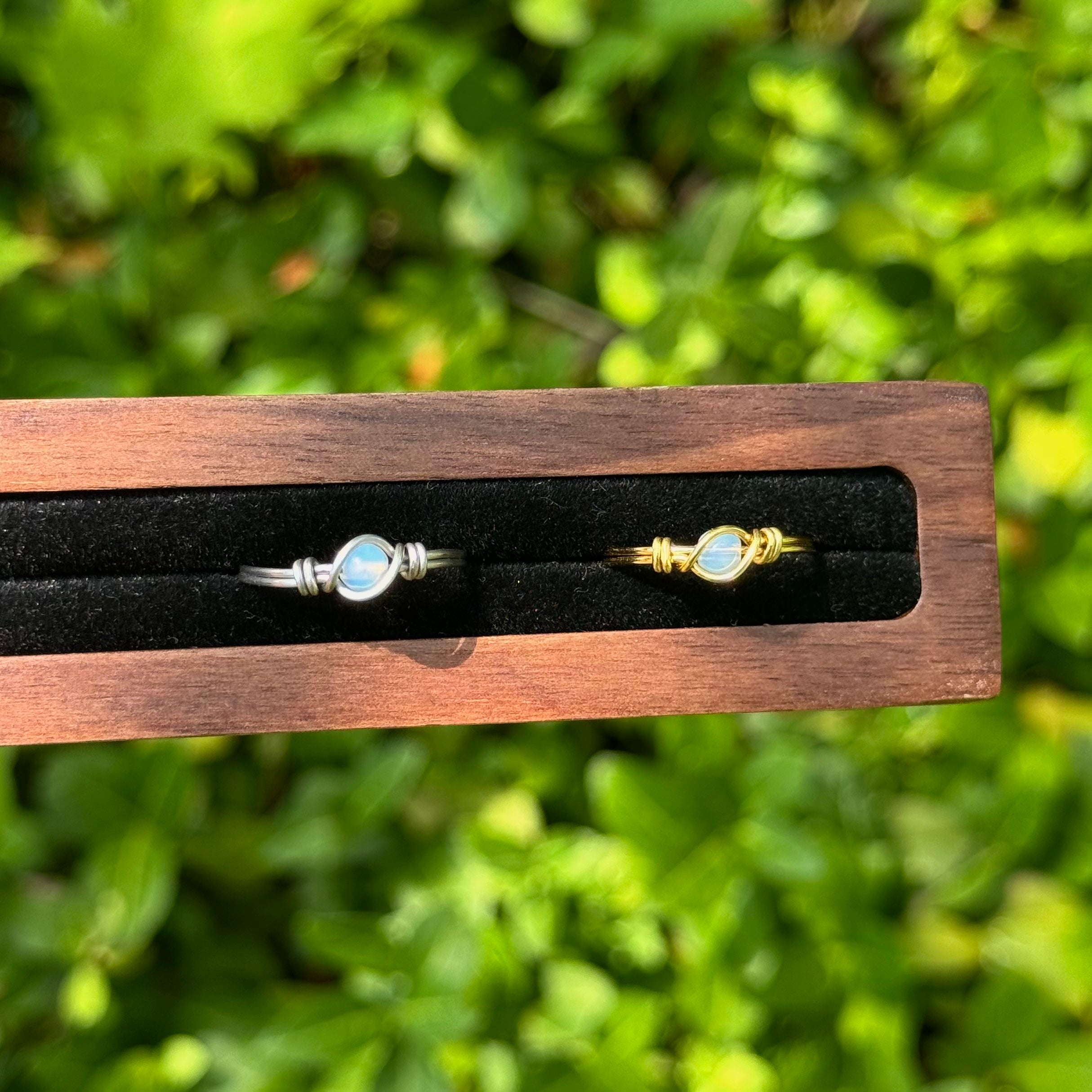 Dainty Opalite Rings