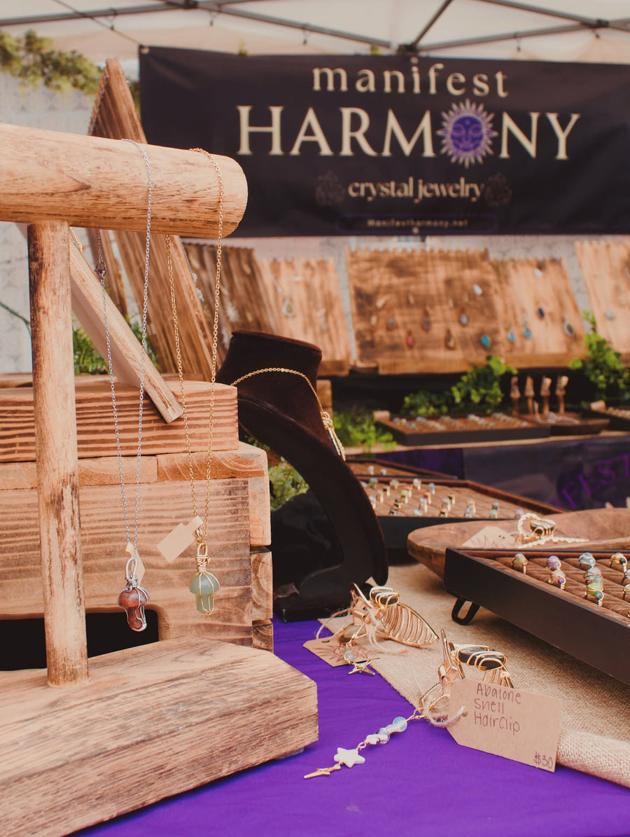 Handcrafted jewelry materials and gemstones